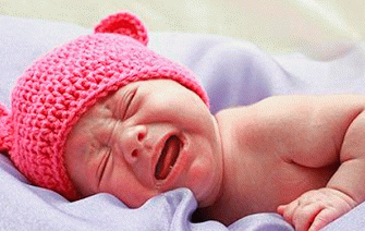 newborn baby crying