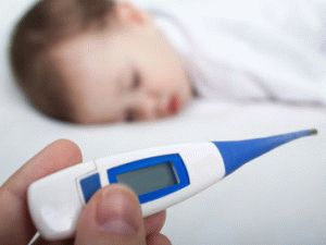 The baby has a temperature of 37