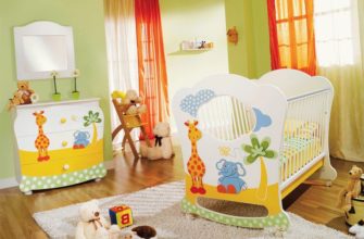 Children's room for a newborn boy