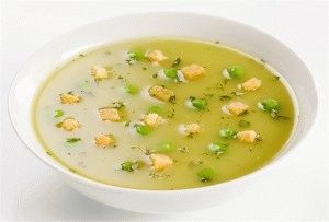 When children can be given pea soup