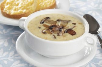 when children can be given mushroom soup