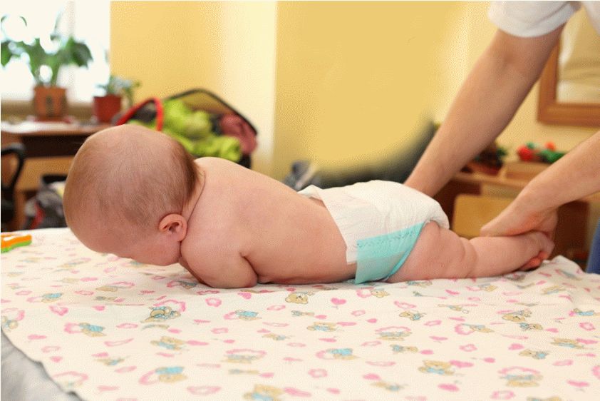 when the child begins to roll from back to stomach