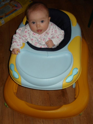 how many months can I put my baby in a walker