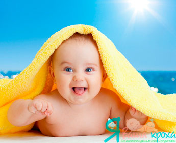 solar hardening of children up to a year