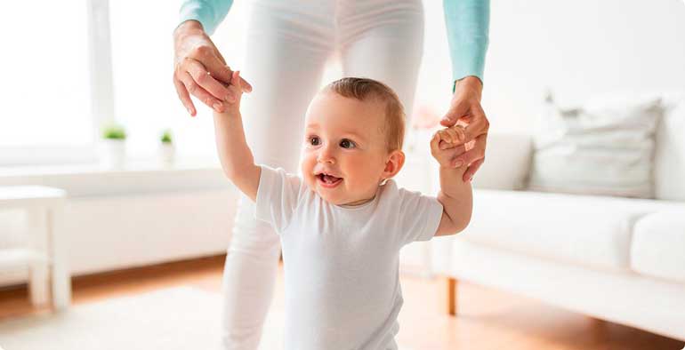 how to teach a child to walk