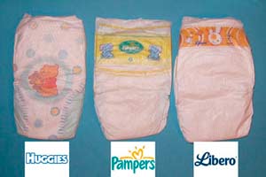 Disposable diapers