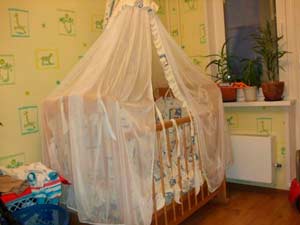 The canopy is a bit, but it blocks the flow of air and collects dust