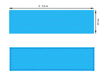 How to calculate the size of a sling scarf