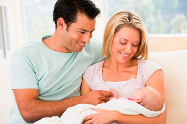 husband's help during the period of GV