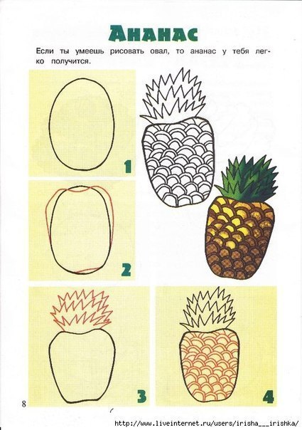 draw a pineapple