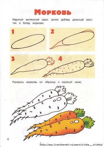 draw carrots