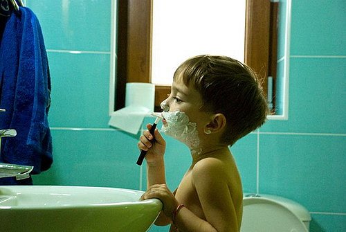 child-adopts-father-habits