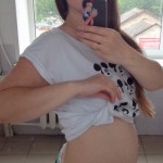 21 weeks - photo of the abdomen