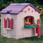 plastic game house for a summer residence
