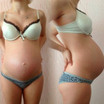 27 weeks 57 kg photo of the tummy