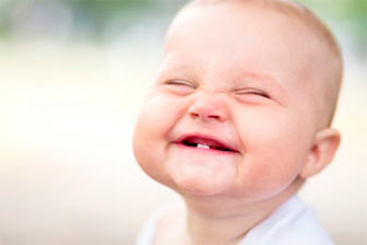 very happy baby