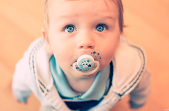 baby with a pacifier