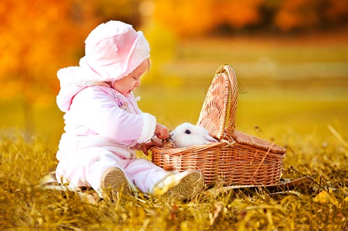 rabbit and baby