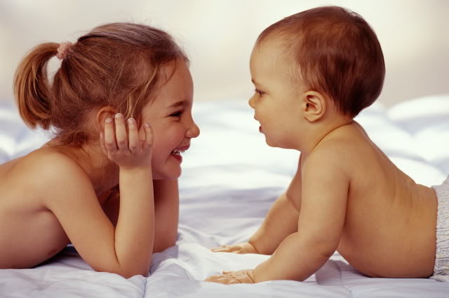 two children