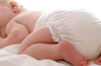 newborn in the diaper