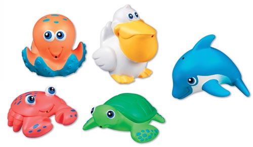 rubber bath toys