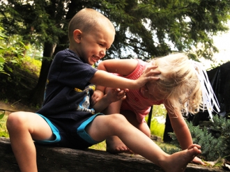 child fights