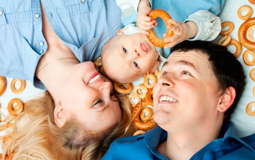 photo shoot with children at home