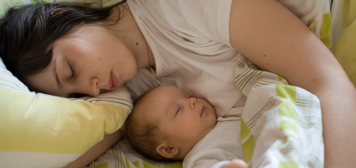 joint sleep with the baby