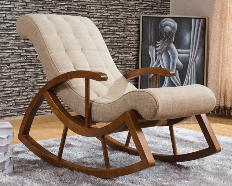 Wooden rocking chairs