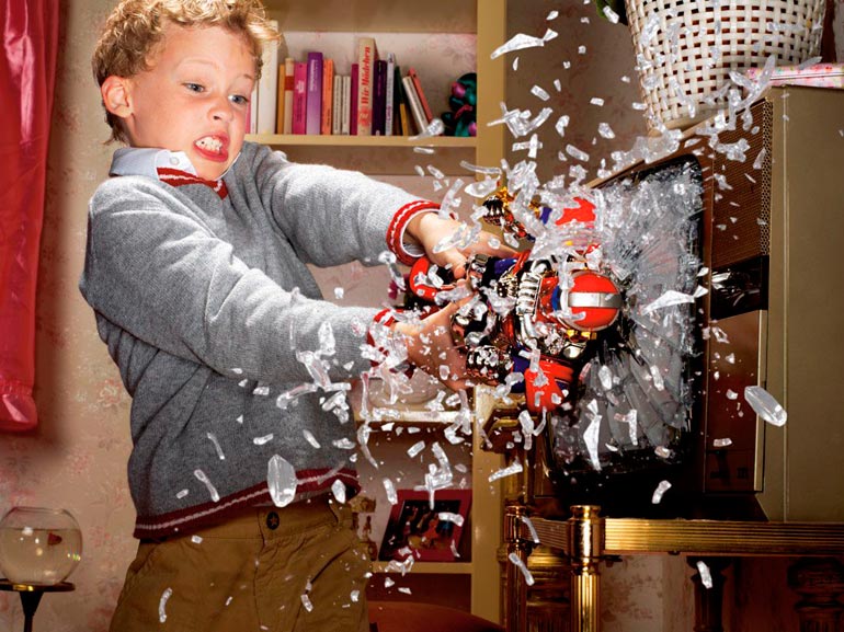 Why does a child break toys