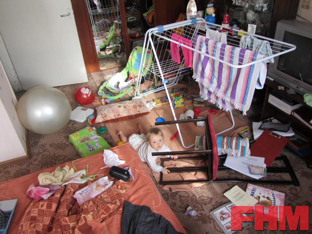 little kid mess at home