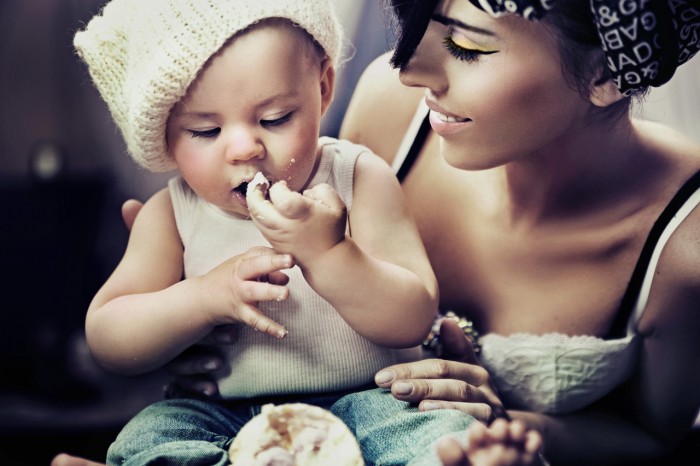 mother with baby 24