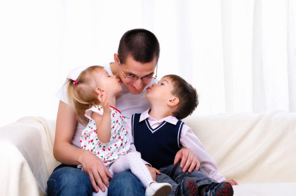 father with baby