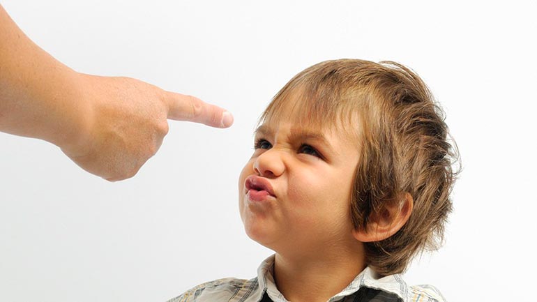 child swears