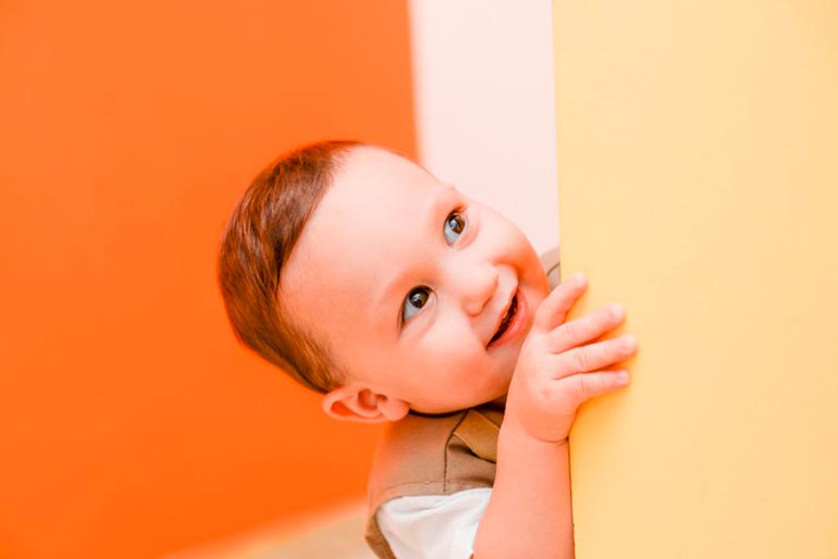 child in line