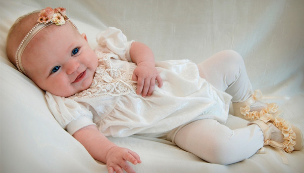 newborn in the crib