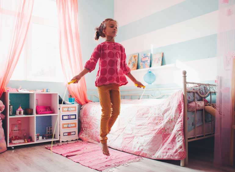 The age at which a child needs his own room