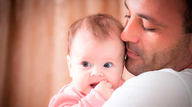 dad with baby
