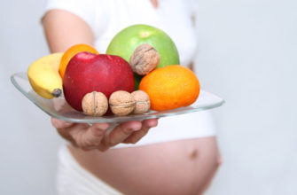 The diet of a pregnant woman