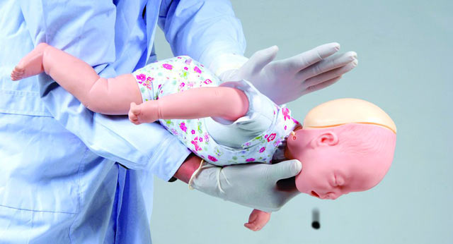 The child swallowed a foreign object