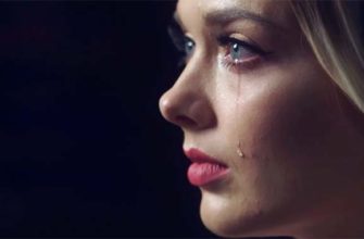 woman is crying
