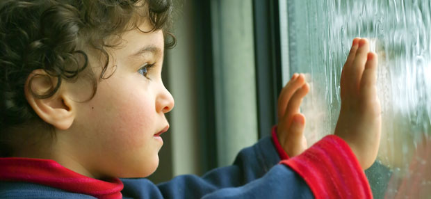 baby alone at home