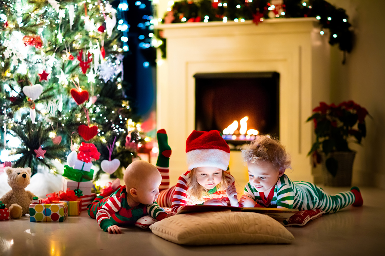 tree and little children