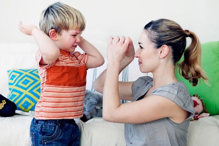 baby beats mom