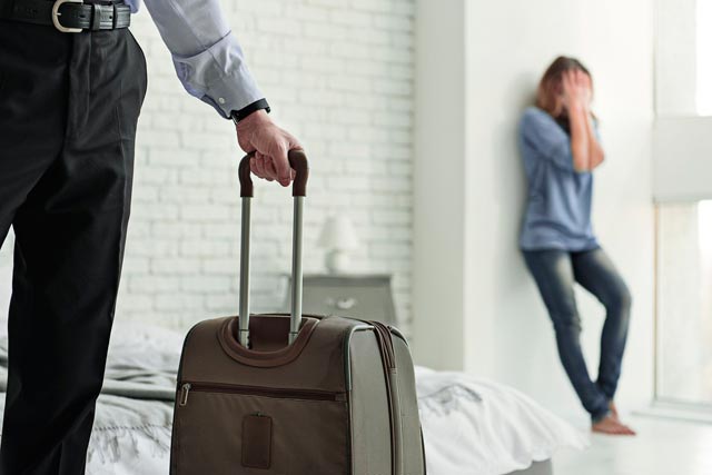 kicked out husband