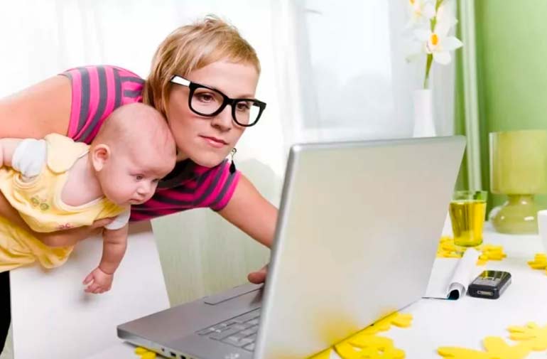 mom on the internet