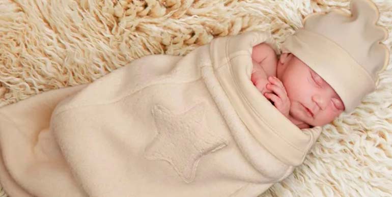 no need to wrap the newborn